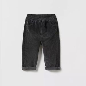 ZARA Kids Charcoal Corduroy Pants | Size 2-3 Years